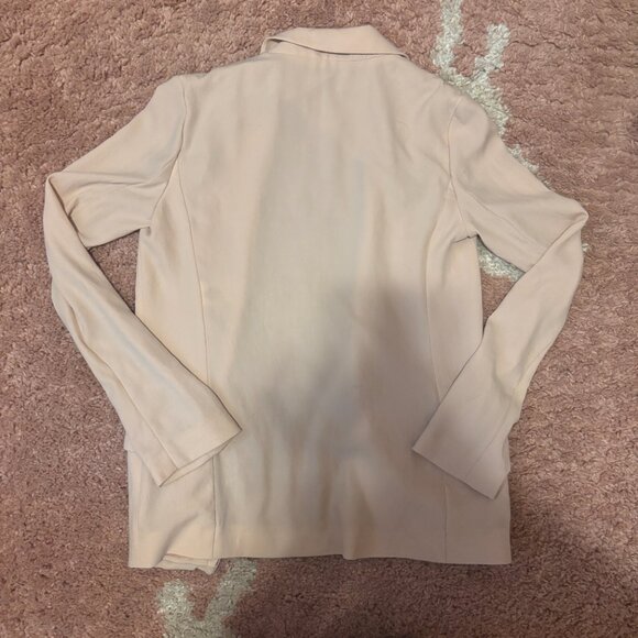 Aritzia Babaton Women's Peach Cream Blazer Jacket Breathable Evening Formal READ - Picture 5 of 5